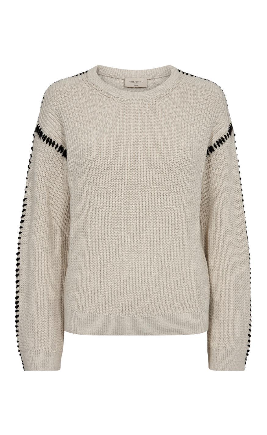 Freequent Pullover - Ipen - Moonbeam W. Black