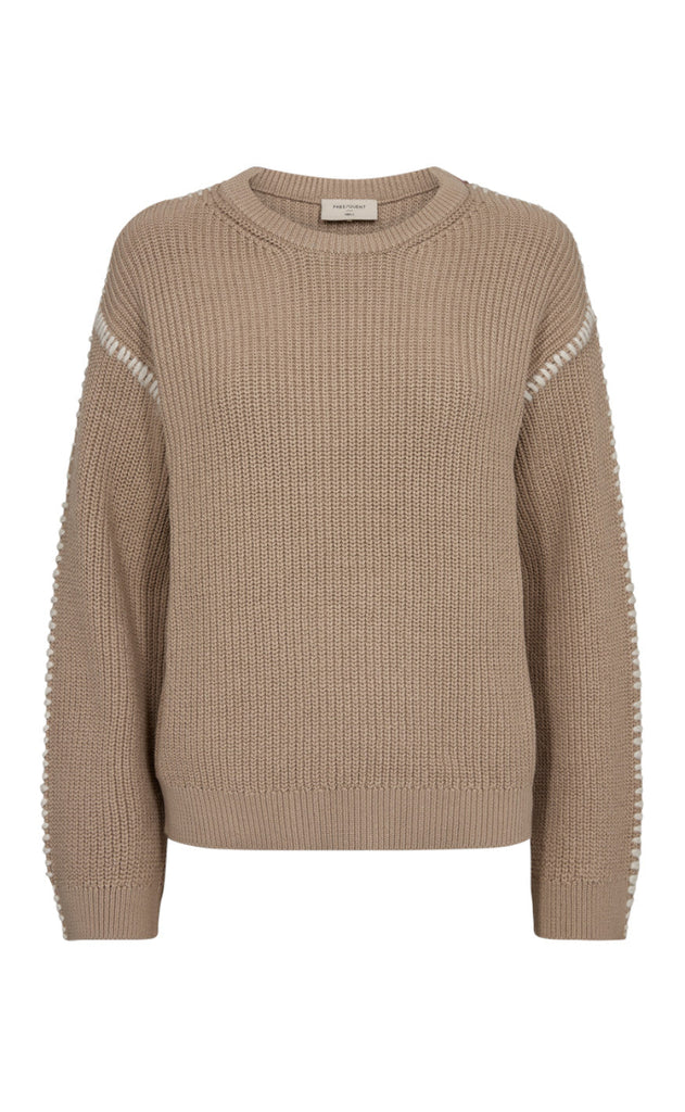 Freequent Pullover - Ipen - Simply Taupe W. Moonbeam