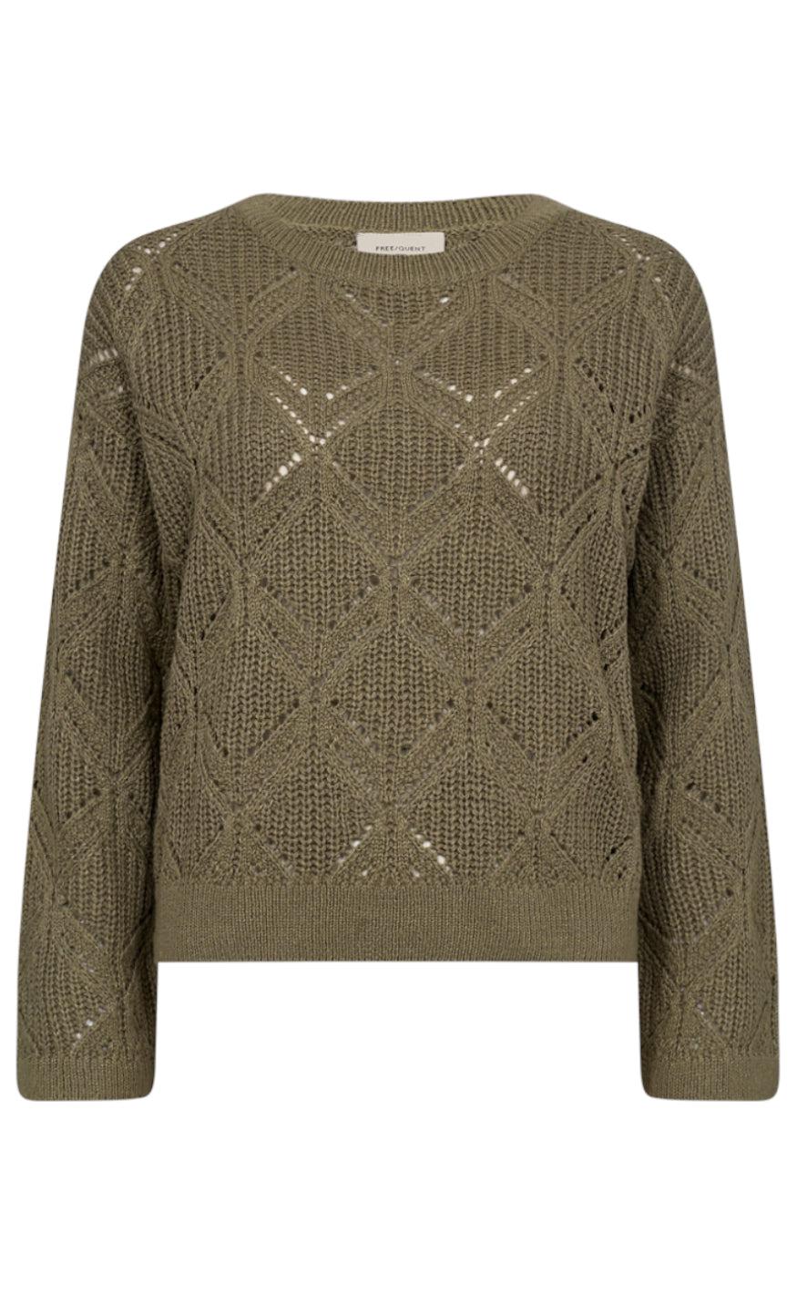 Freequent Pullover - Jazz - Deep Lichen Green Mel