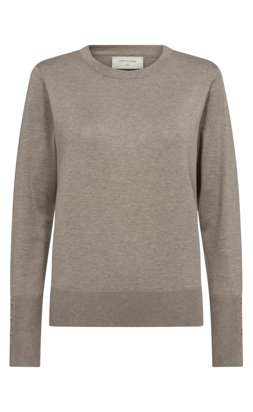 Freequent Pullover - Katie - Desert Taupe Melange