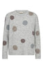 Freequent Pullover - Louisa - Light Grey Mel. W. Desert Taupe Mel