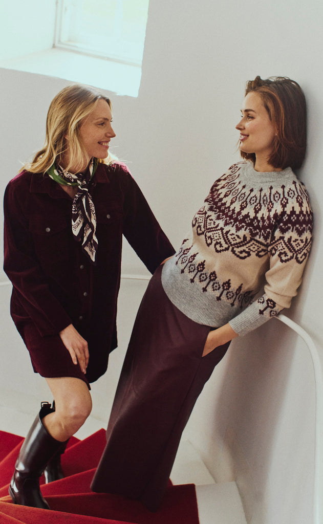 Freequent Pullover - Merla - Moonbeam Mel w. Med Grey Mel