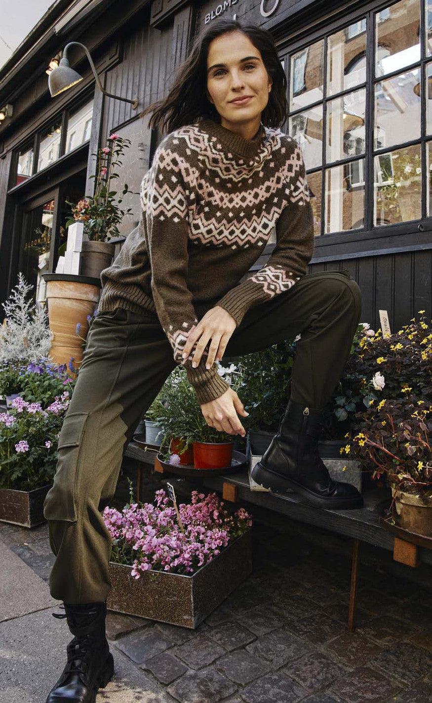 Freequent Pullover - Merla - Morel W. Pale Mauve