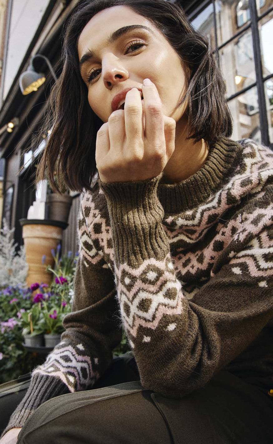 Freequent Pullover - Merla - Morel W. Pale Mauve