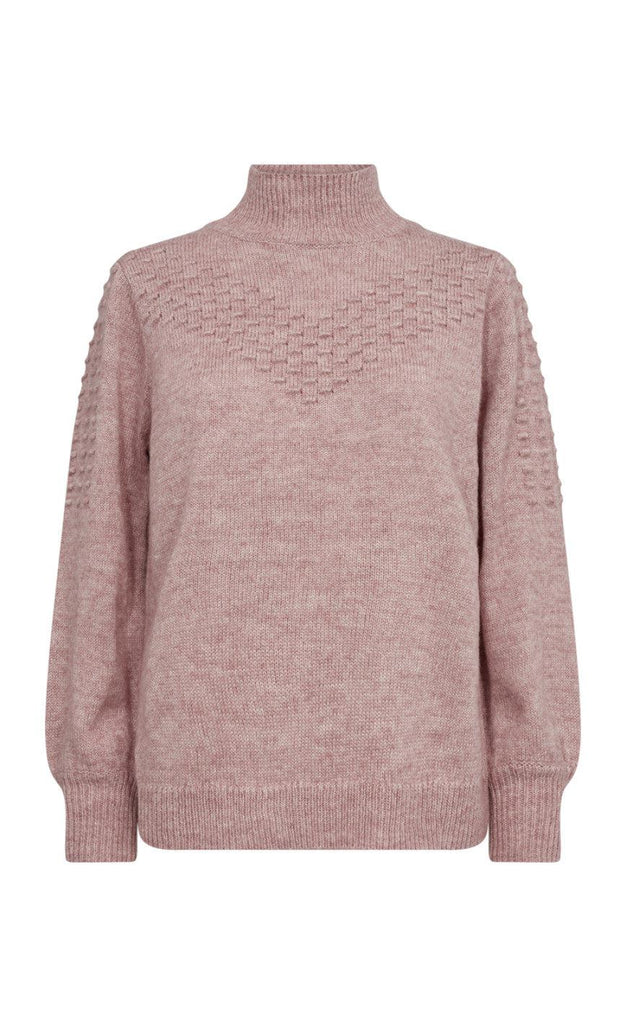 Freequent Pullover - Naia - Pale Mauve Melange