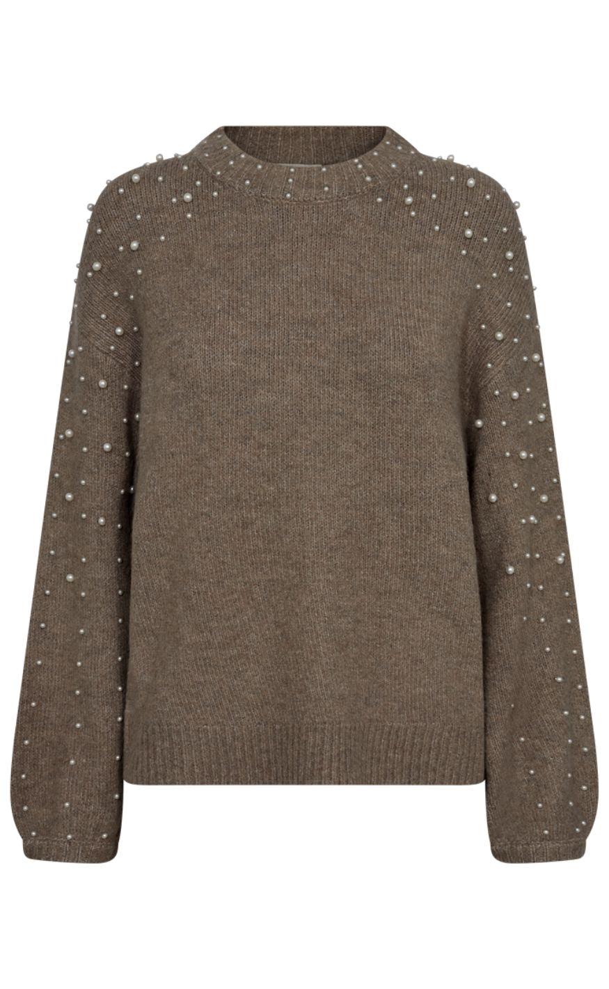 Freequent Pullover - Pearl - Desert Taupe Melange