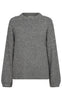 Freequent Pullover - Pearl - Medium Grey Melange