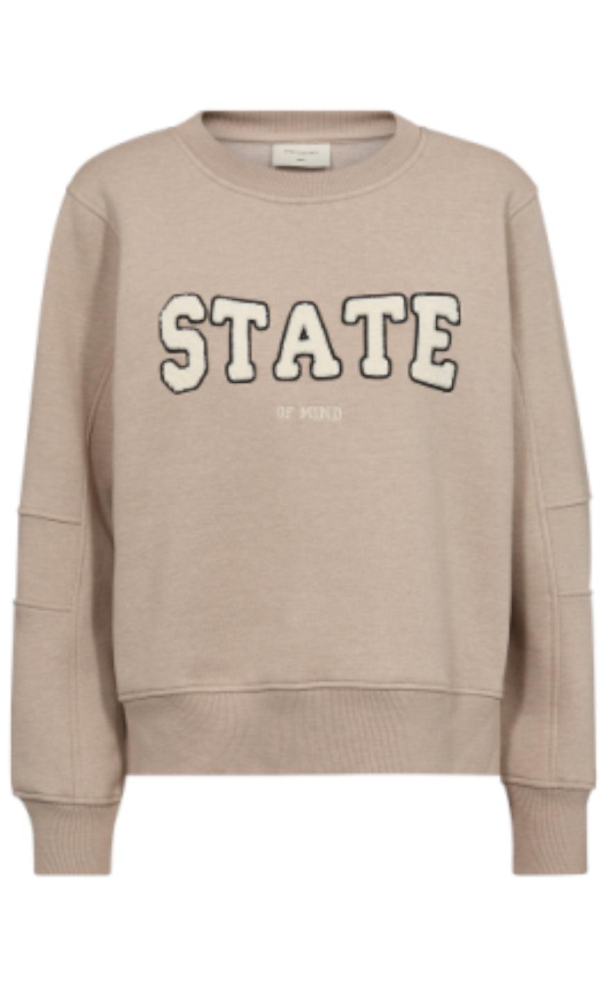Freequent Pullover - Prosit - Simply Taupe Melange W. Tofu