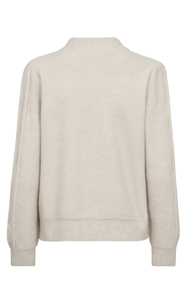 Freequent Pullover - Stokke - Moonbeam w. Black