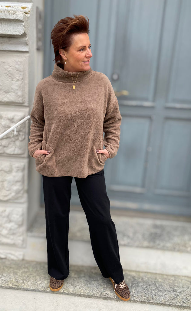 Freequent Pullover - Teddy - Desert Taupe
