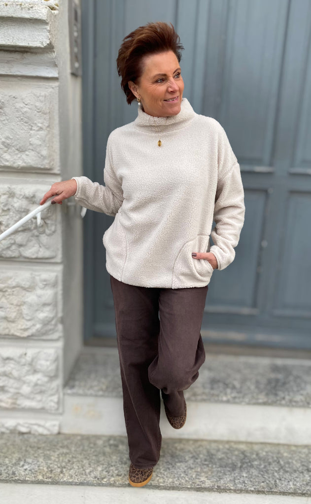 Freequent Pullover - Teddy - Moonbeam