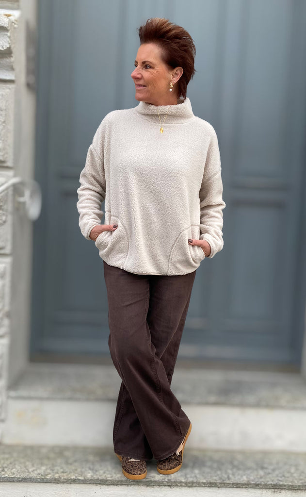 Freequent Pullover - Teddy - Moonbeam