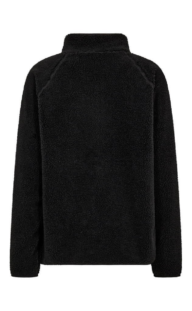Freequent Pullover - Teddy Zip - Black