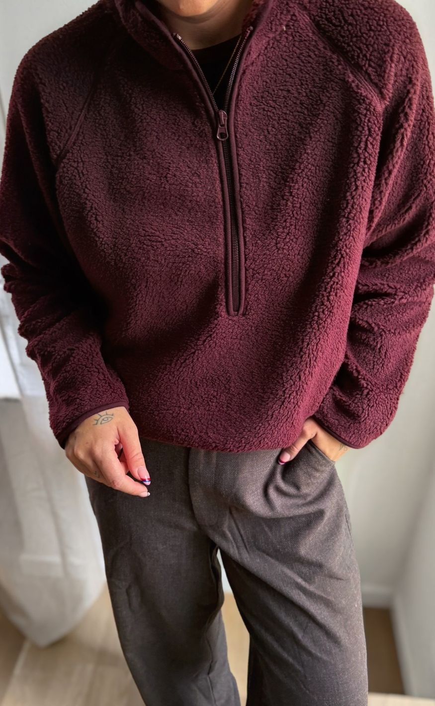 Freequent Pullover - Teddy Zip - Port Royale
