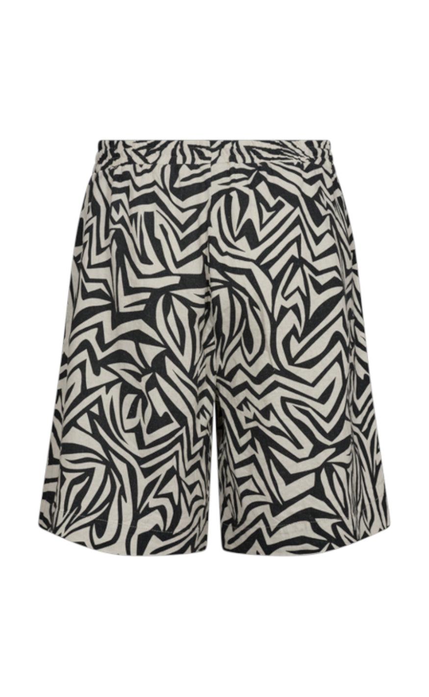 Freequent Short - Lava - Moonbeam Melange W. Black