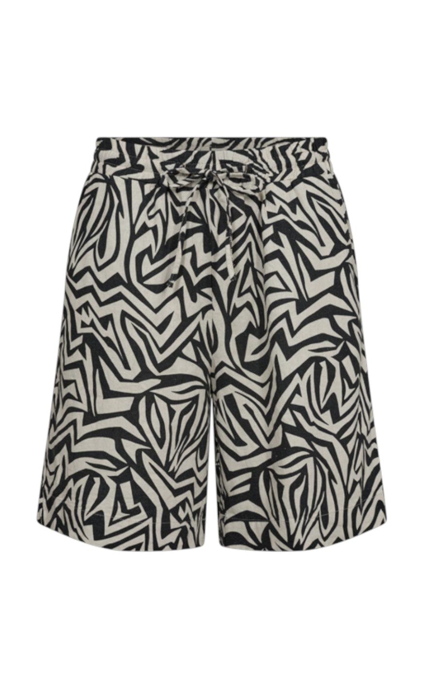 Freequent Short - Lava - Moonbeam Melange W. Black