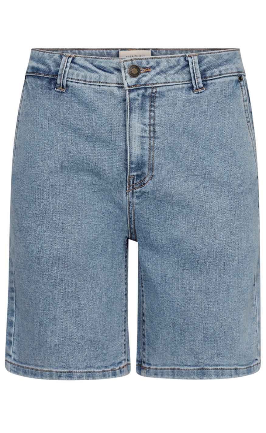 Freequent Shorts - Jane - Light Blue Denim