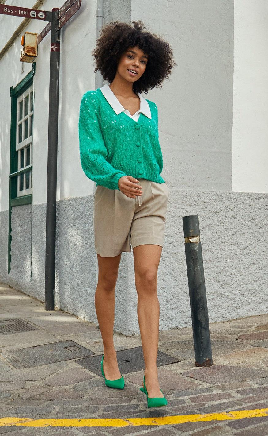Freequent Shorts - Lizy - Simply Taupe