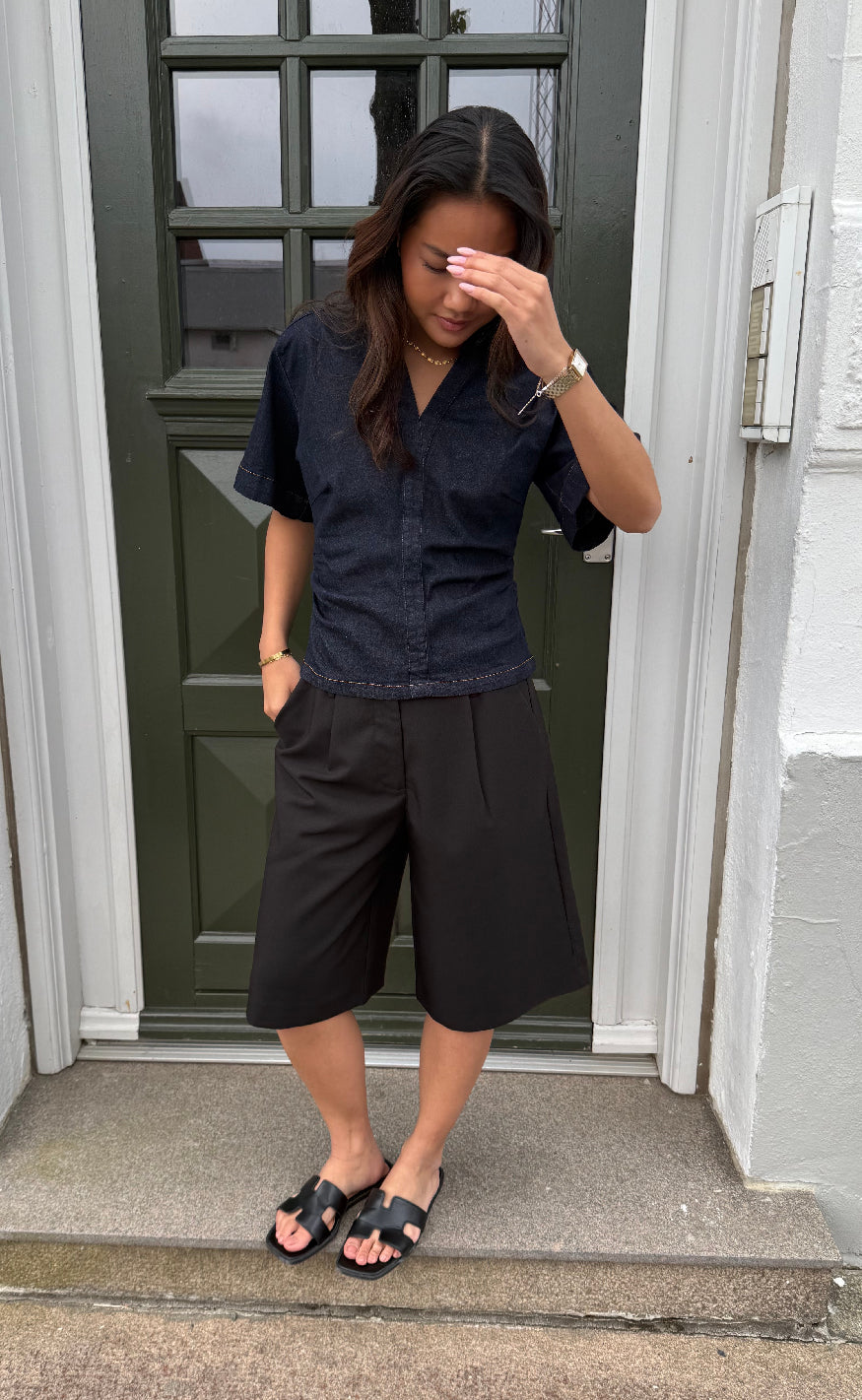 Freequent Shorts - Maeve - Black
