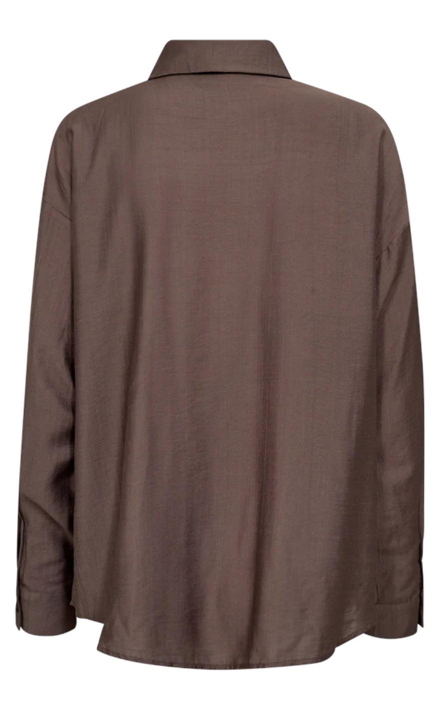 Freequent Skjorte - Bowy - Morel w. Black