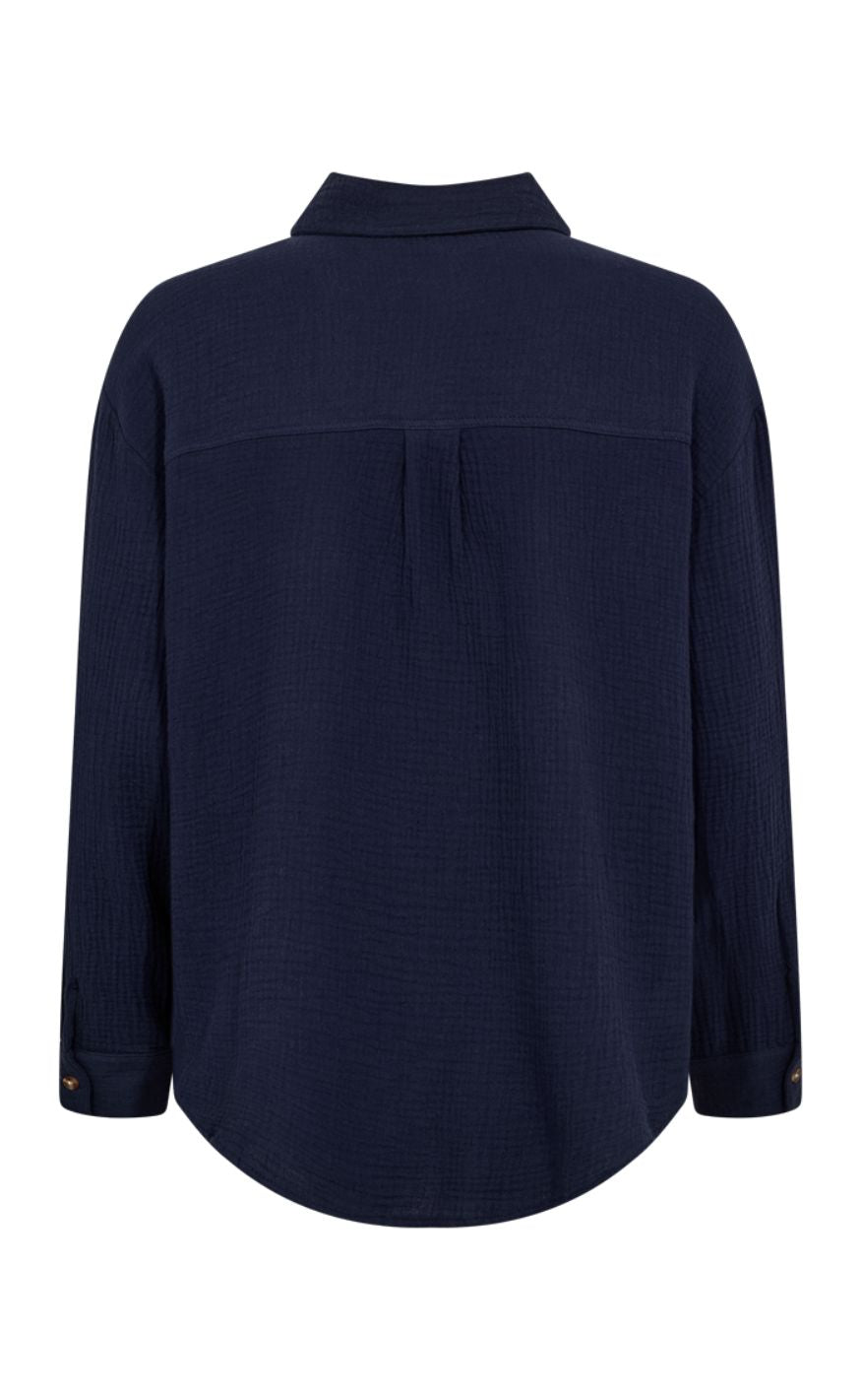 Freequent Skjorte - Esmingo - Navy Blazer