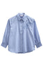 Freequent Skjorte - Evalina - Vista Blue w. Star Off-White