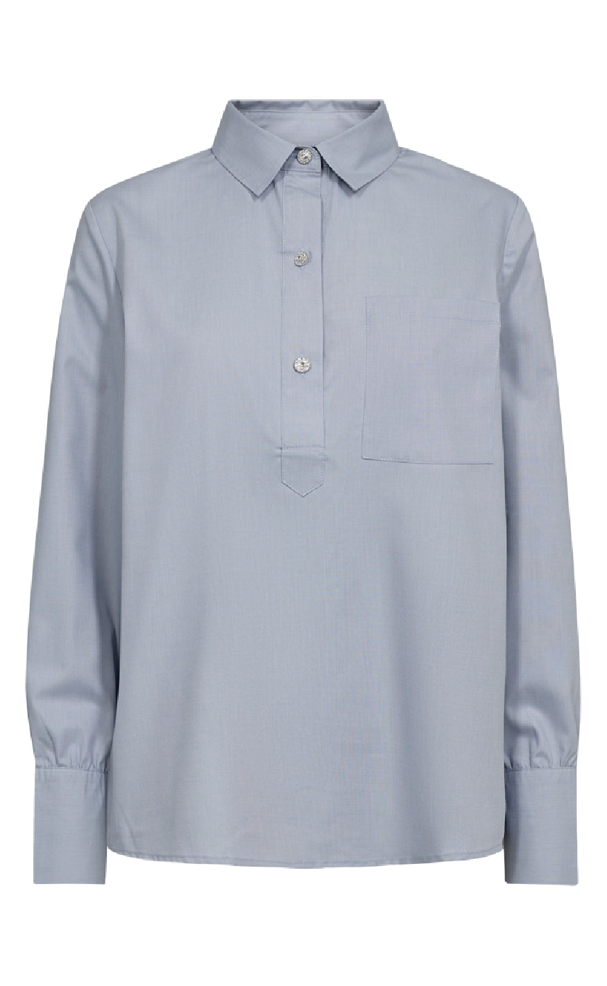 Freequent Skjorte - Flynn - Zen Blue