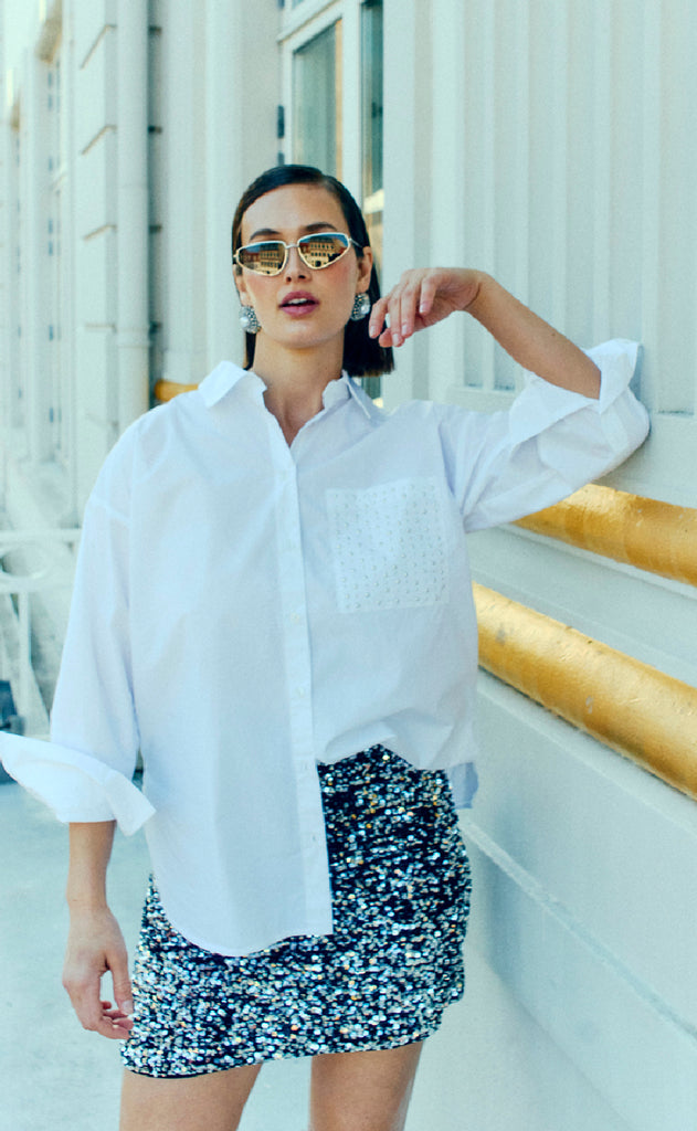 Freequent Skjorte - Kamille - Bright White