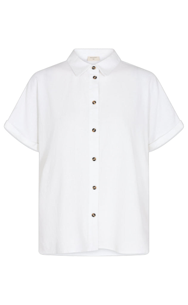 Freequent Skjorte - Lava SS - Brilliant White