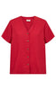 Freequent Skjorte - Lava SS V-neck - True Red