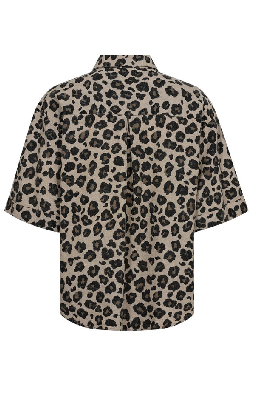 Freequent Skjorte - Lavisco - Sand Melange w. Black