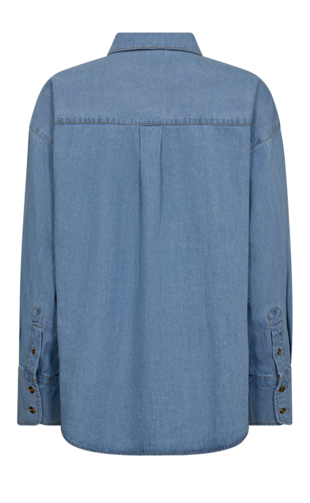 Freequent Skjorte - Lisea - Light Blue Denim