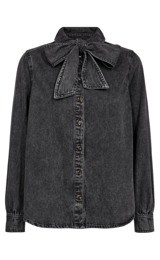 Freequent Skjorte - Lisea - Vintage Grey Denim