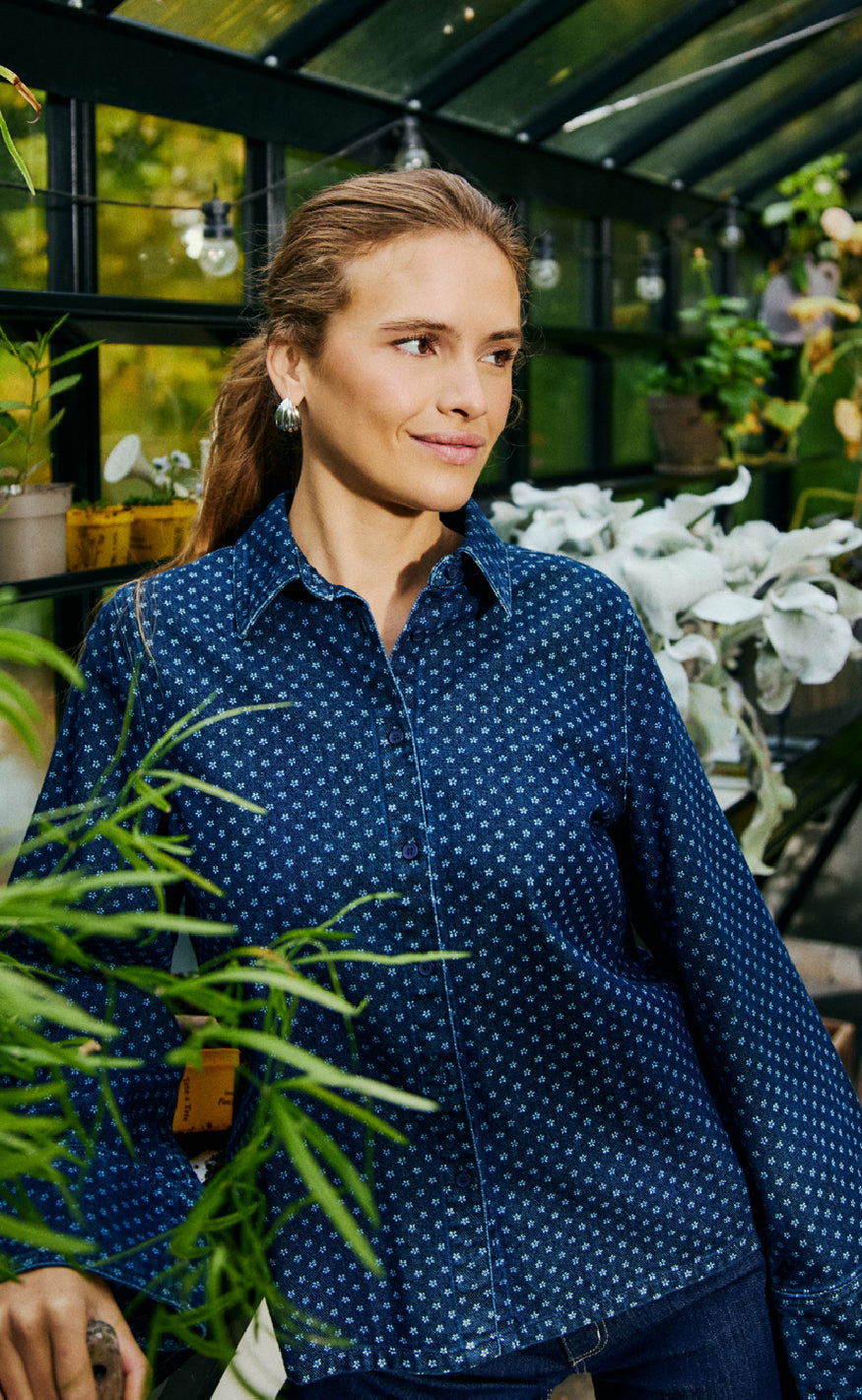 Freequent Skjorte - Rinna - Dark Blue Denim