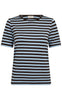 Freequent T-Shirt - Liana - Coffee Bean w. Blue Bell