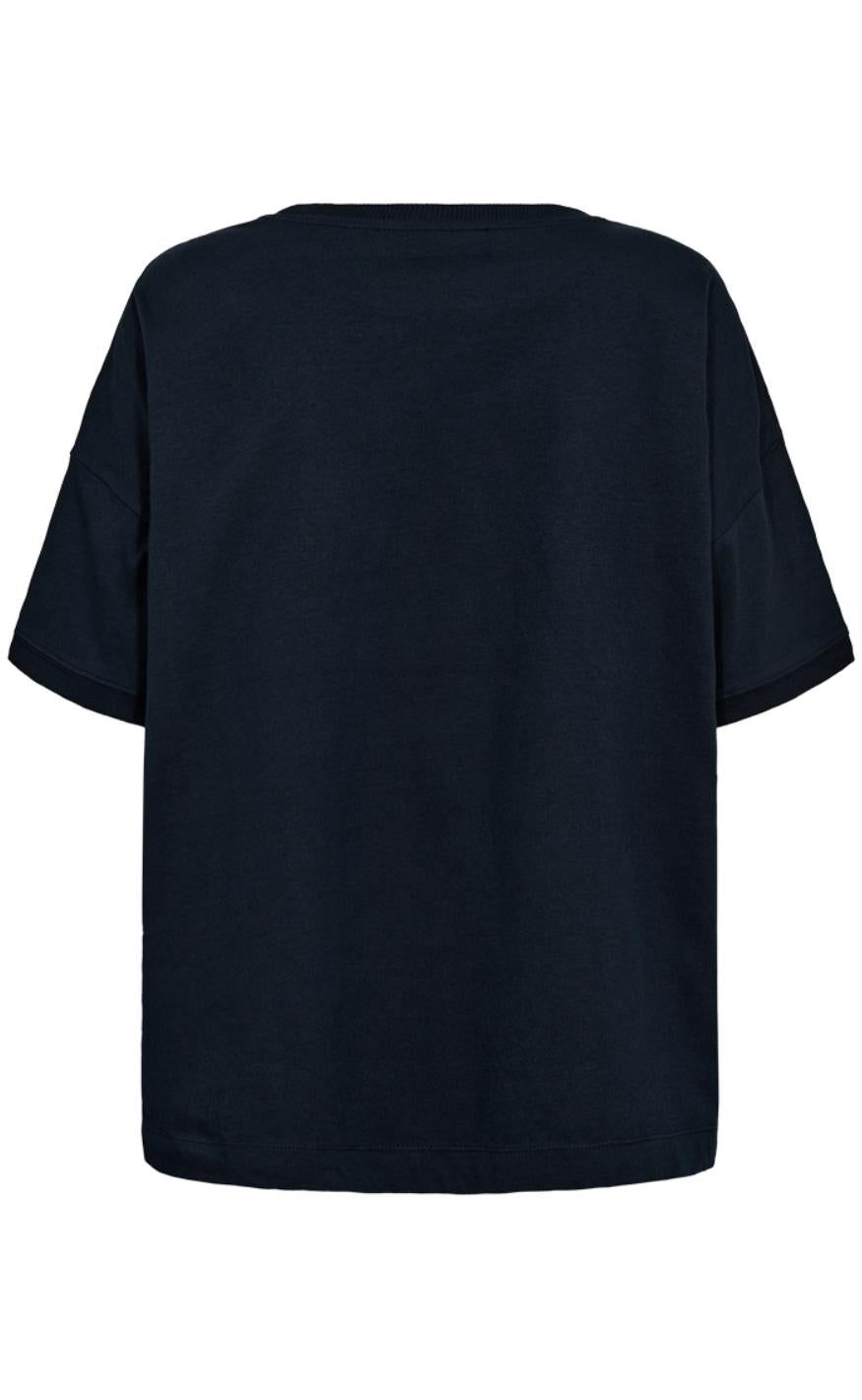 Freequent T-shirt - Carol - Salute w. Black