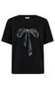 Freequent T-shirt - Fenjal -  Black w. Gray Pinstripe