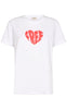 Freequent T-shirt - Fenjal - Brilliant White W. Cherry Tomato