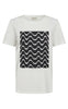 Freequent T-shirt - Fenjal -  Star Off White W. Black