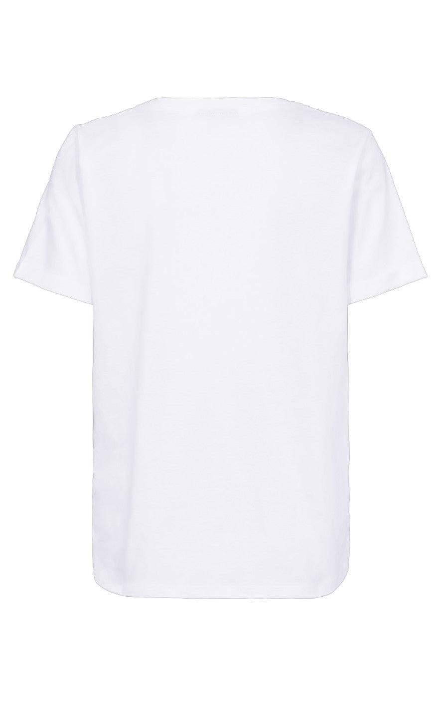 Freequent T-shirt - Hezel - Brilliant White