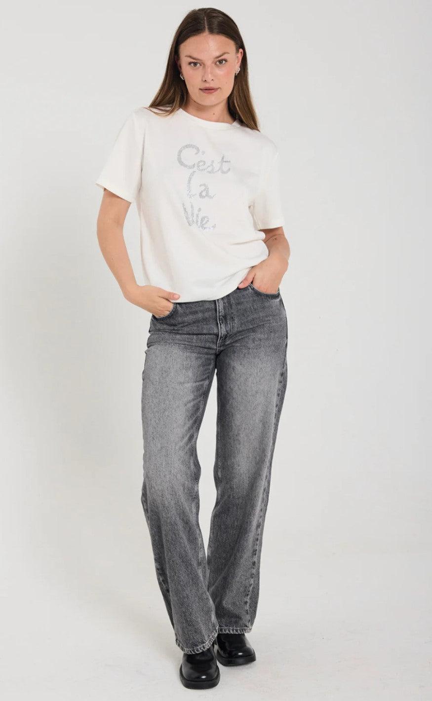 Freequent T-shirt - Malak CLV - Star Off-white