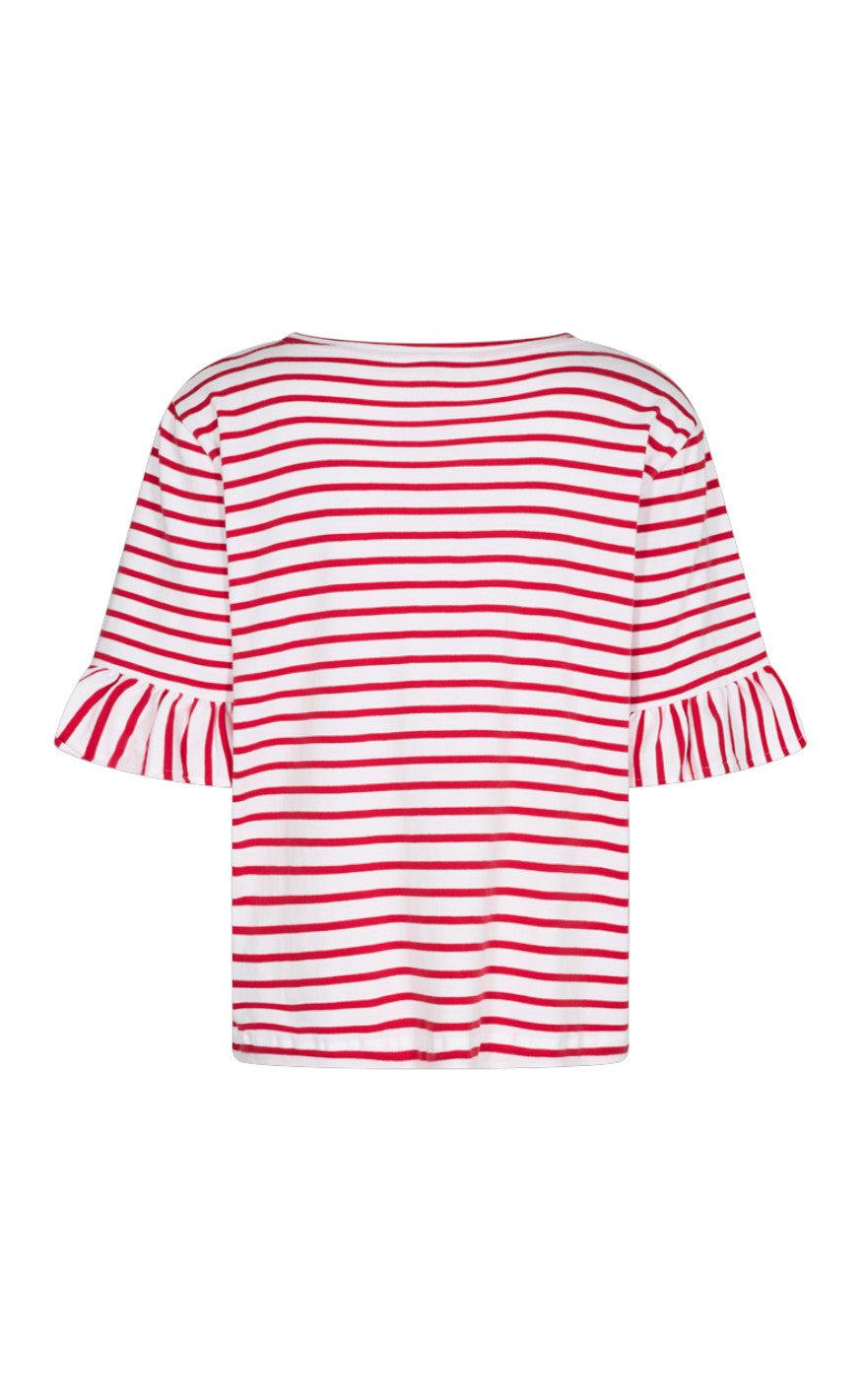 Freequent T-shirt - Marline - Brilliant White W. Lollipop