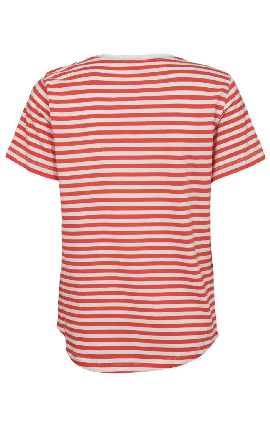 Freequent T-shirt - Mian - Star Off-white w. Bittersweet