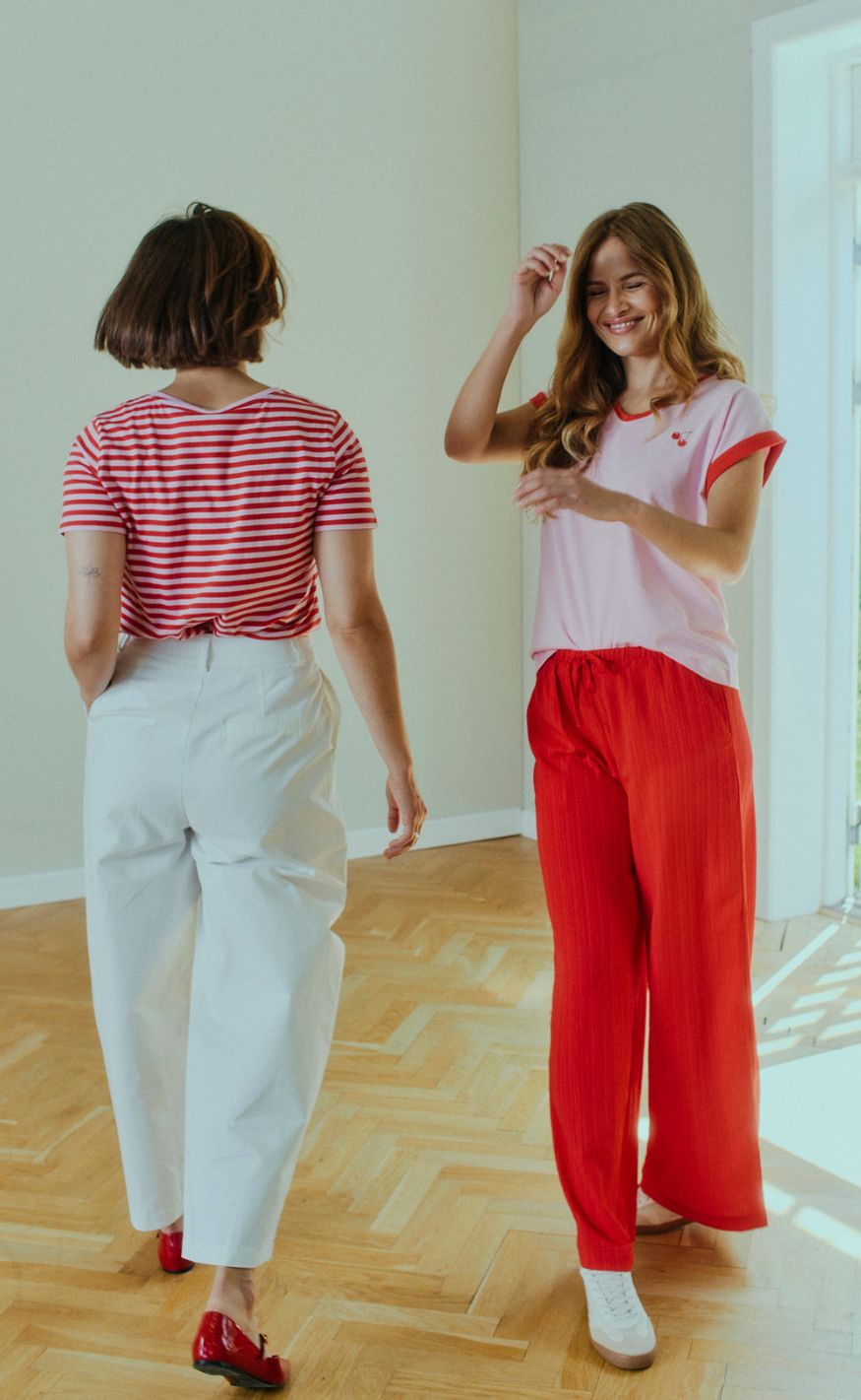 Freequent T-shirt - Mian - Sweet Lilac w. True Red