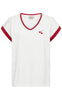 Freequent T-shirt - Viva - Star Off-White w. True Red