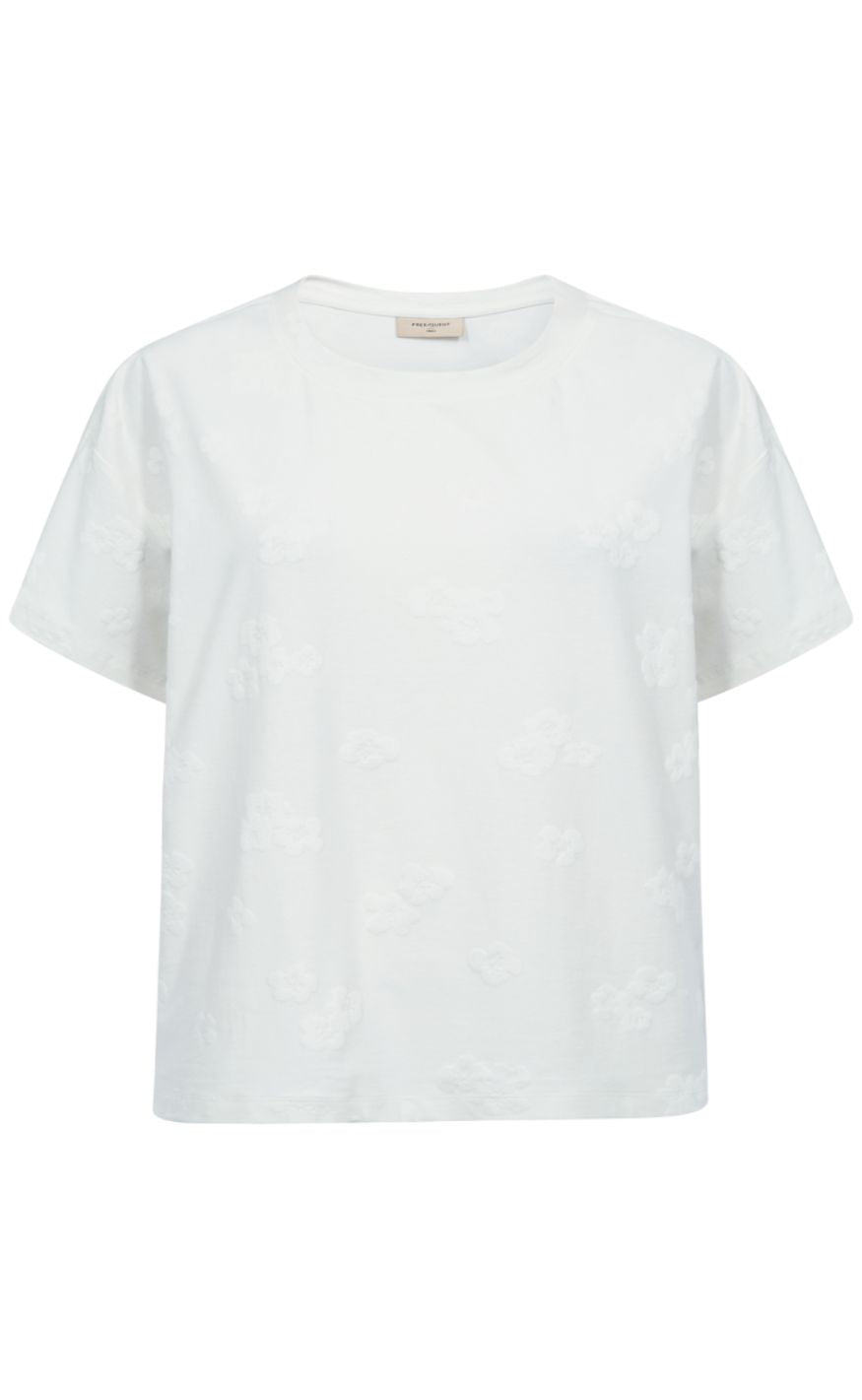Freequent T-shirt - Ziprea - Star Off-white