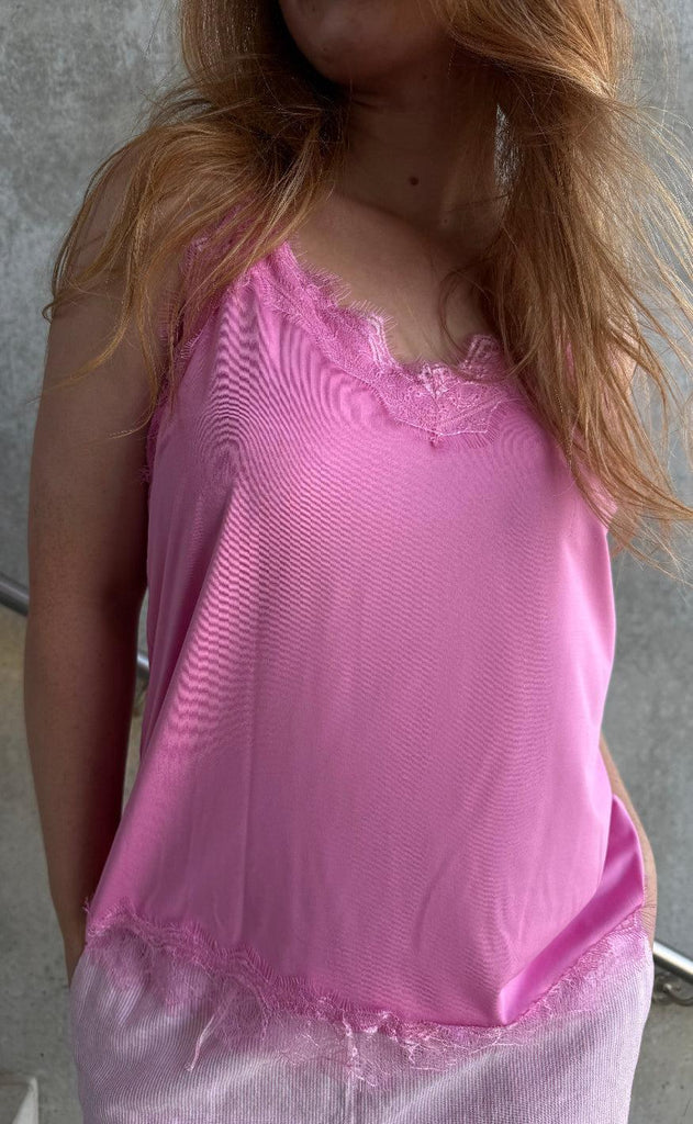 Freequent Top - Bicco - Fuchsia Pink