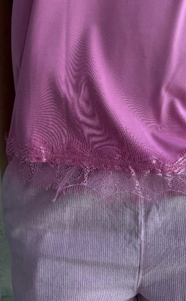Freequent Top - Bicco - Fuchsia Pink