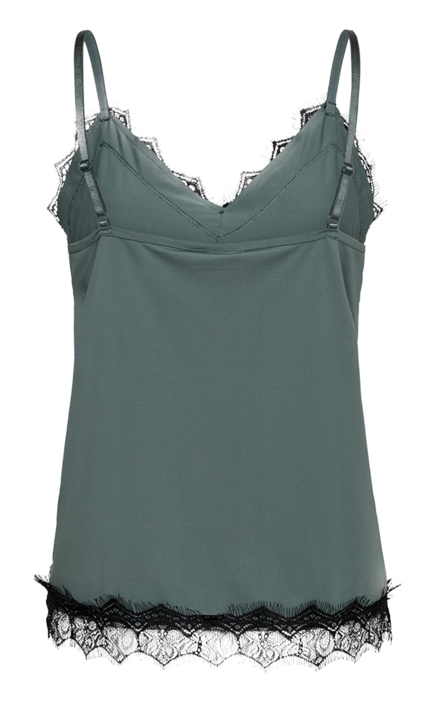 Freequent Top - Bicco Strap - Dark Forest w. Black