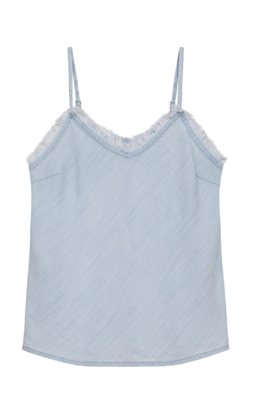 Freequent Top - Renna - Light Blue Denim